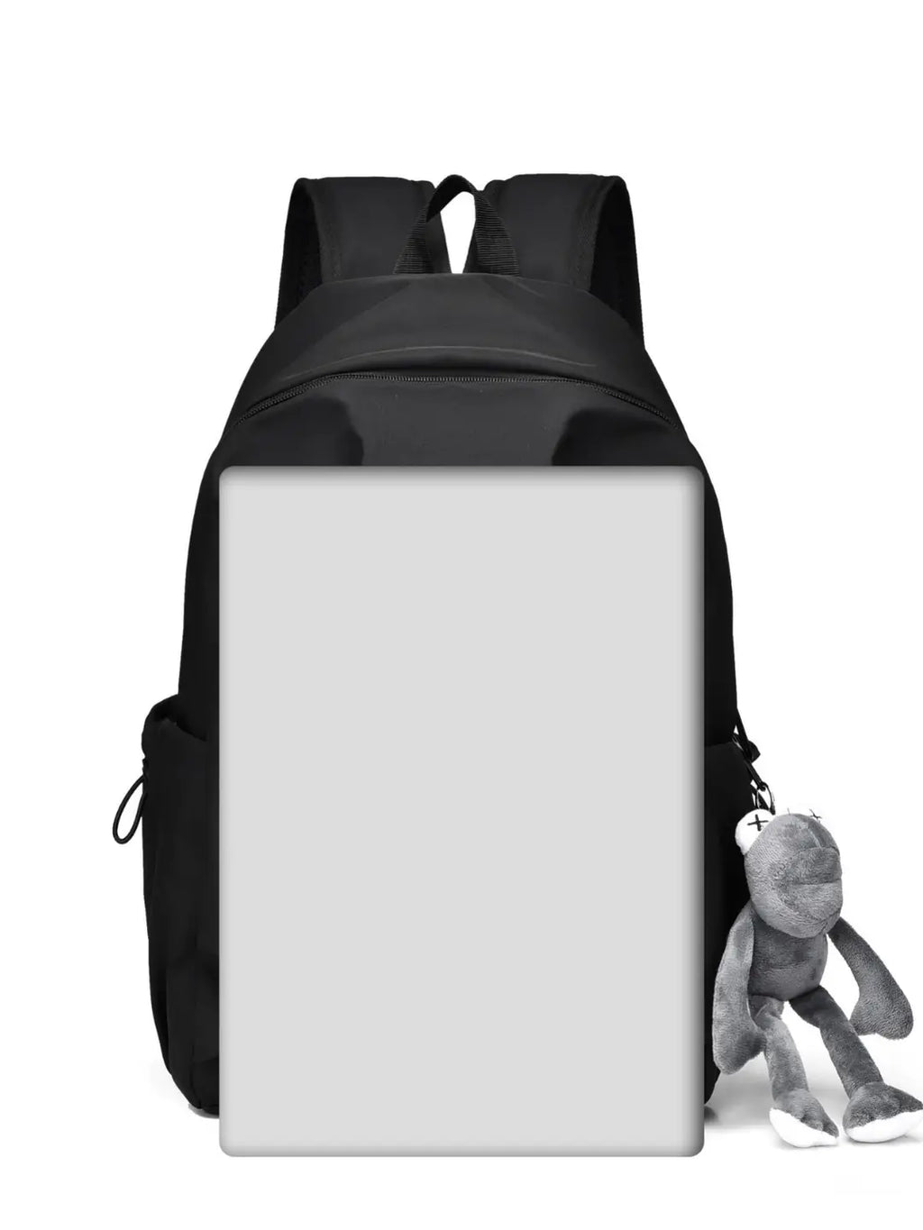 Black Casual School Backpack for Women