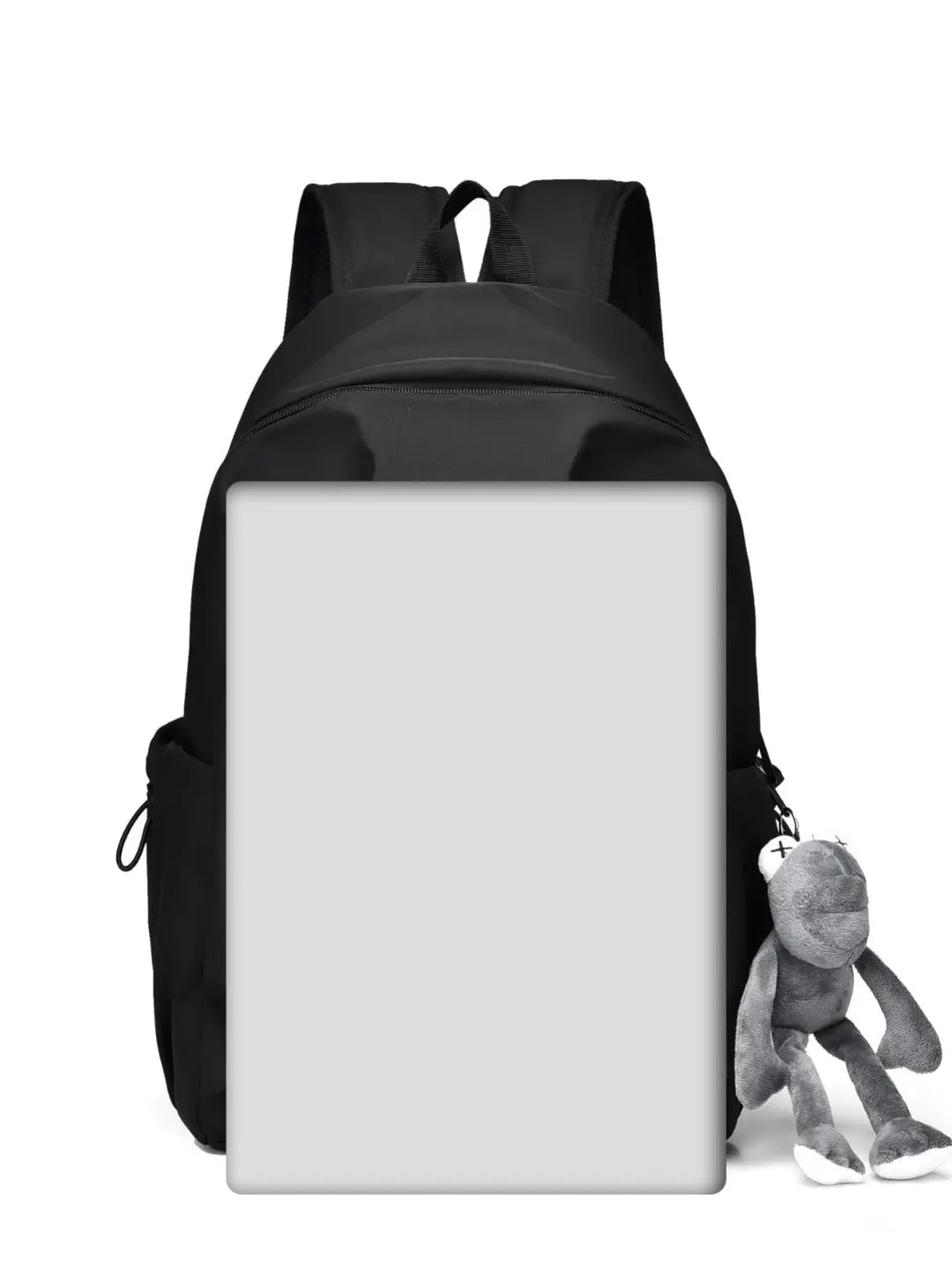 Black Casual School Backpack for Women