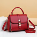 Stylish Women's Leather Shoulder Bag - 1 Pc in Brown with Plain Pattern