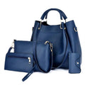 Women's PU Leather Hand Bag Set - 4 Pcs