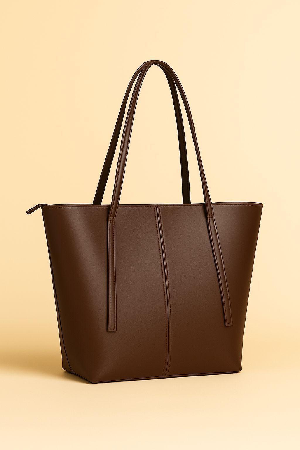 Girls Tote Bag Lightweight Stylish Brown Black Blue Maroon Mustard Beige