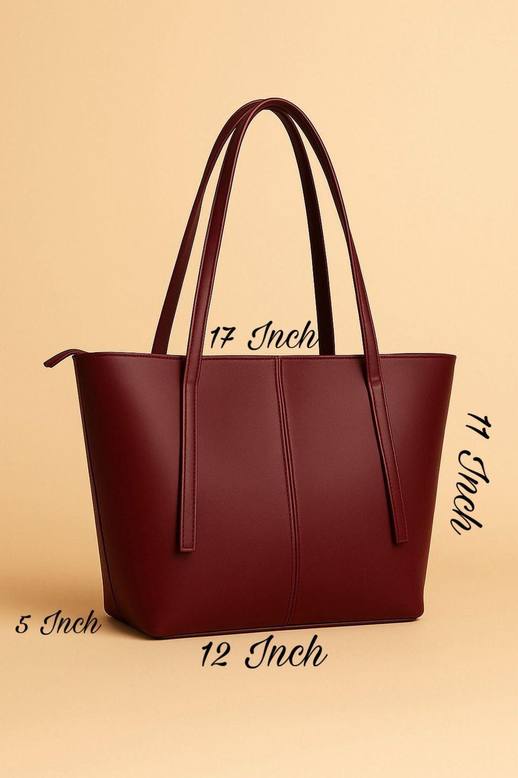 Girls Tote Bag Lightweight Stylish Brown Black Blue Maroon Mustard Beige