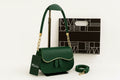 Green Kelly Green Shoulder Bag for Girls - 1 Pc, Plain Design
