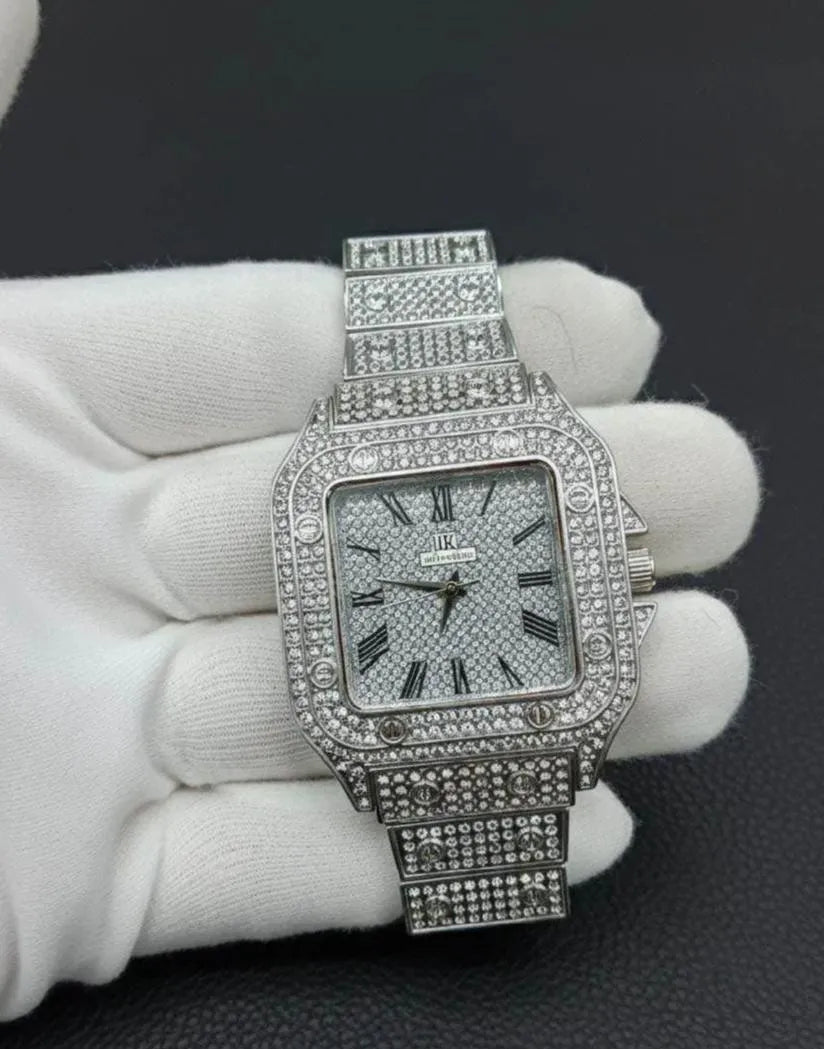 Luxury Diamond Rhinestone Watch Rose Gold Chain Strap