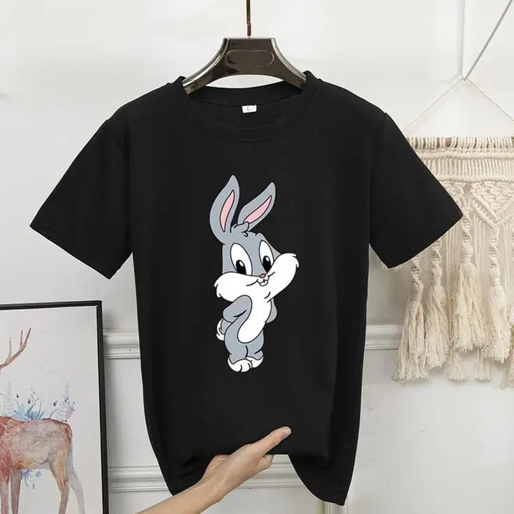 1 Pc Women's Stitched Cotton Printed T-Shirt