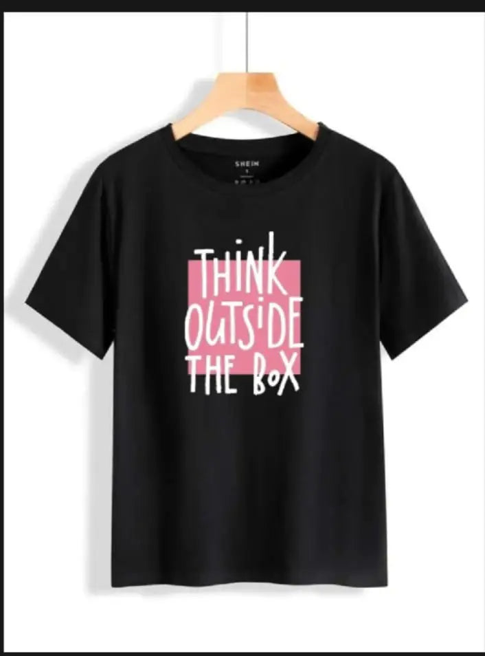 1 Pc Women's Stitched Cotton Printed T-Shirt