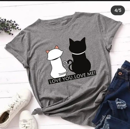 1 Pc Women's Stitched Cotton Printed T-Shirt