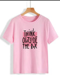 1 Pc Women's Stitched Cotton Printed T-Shirt