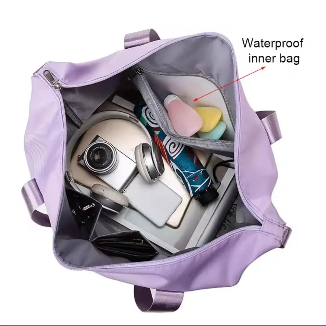 Water Resistant Nylon Travel Bag 20x16x20" Black
