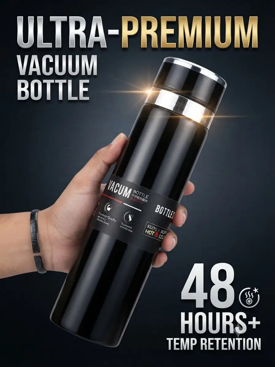 Ultra-Premium Sport Vacuum Bottle | 48-Hour Hot & Cold Retention | Sleek multicolour | 1000Ml