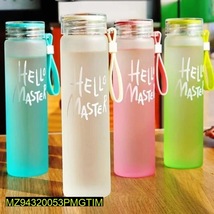 Transparent Frosted Water Bottle 480ml ABS Plastic
