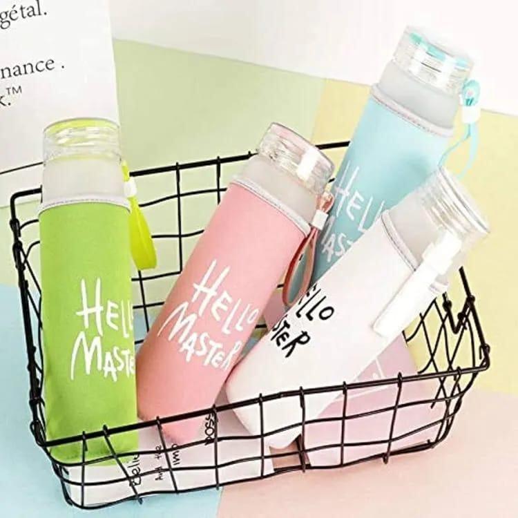 Transparent Frosted Water Bottle 480ml ABS Plastic