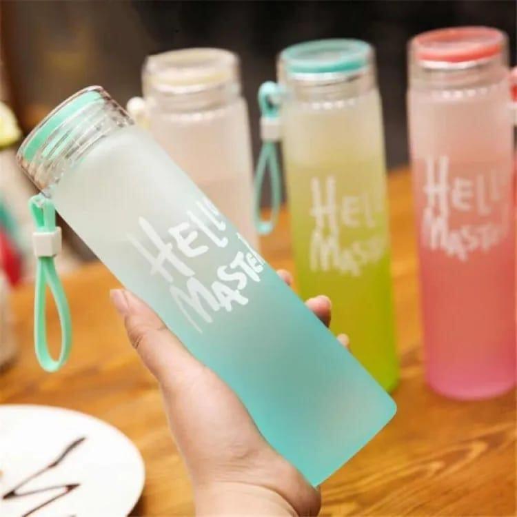 Transparent Frosted Water Bottle 480ml ABS Plastic