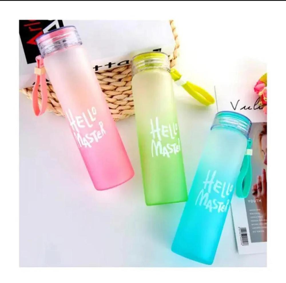 Transparent Frosted Water Bottle 480ml ABS Plastic