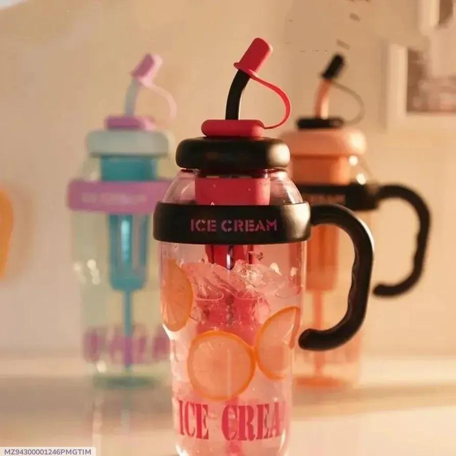 Vacuum Ice Cream Bottle for Men Women ABS Plastic