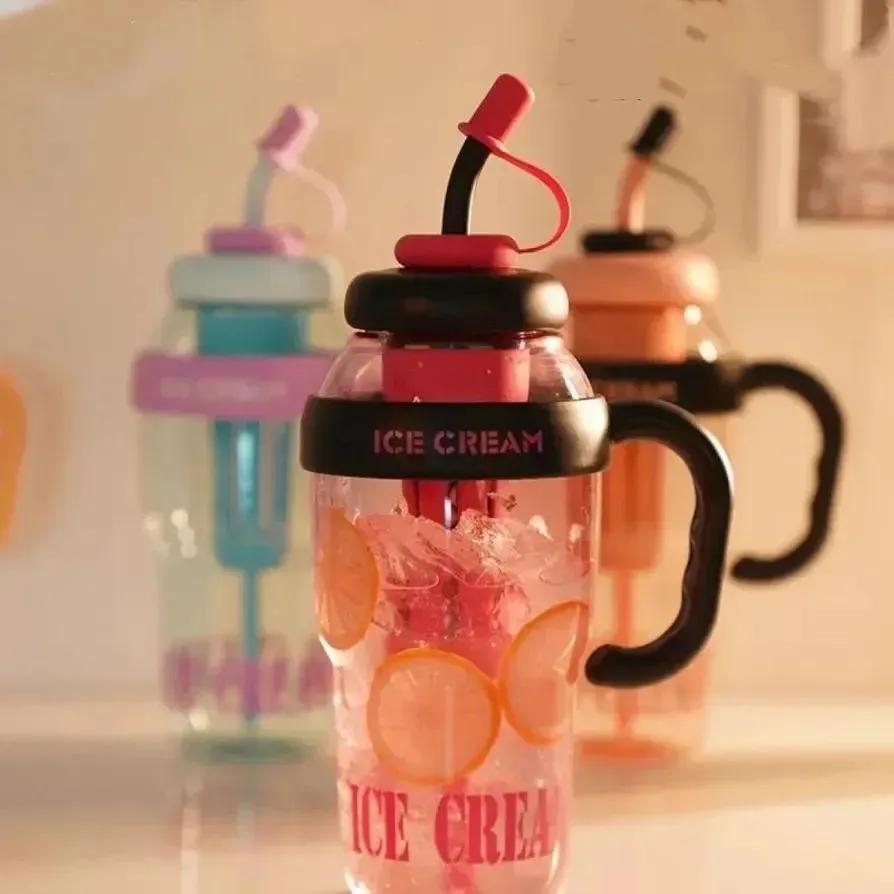 Vacuum Ice Cream Bottle for Men Women ABS Plastic