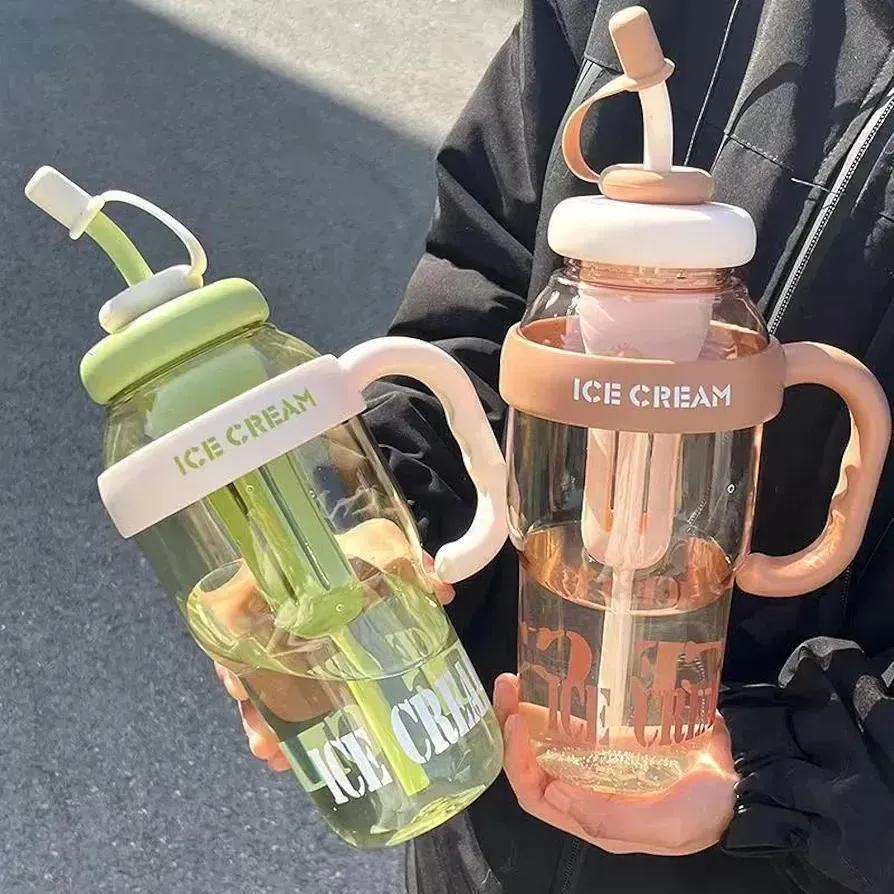 Vacuum Ice Cream Bottle for Men Women ABS Plastic