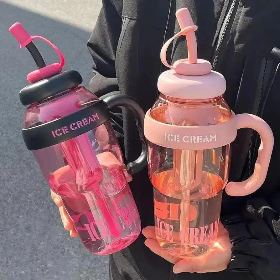 Vacuum Ice Cream Bottle for Men Women ABS Plastic